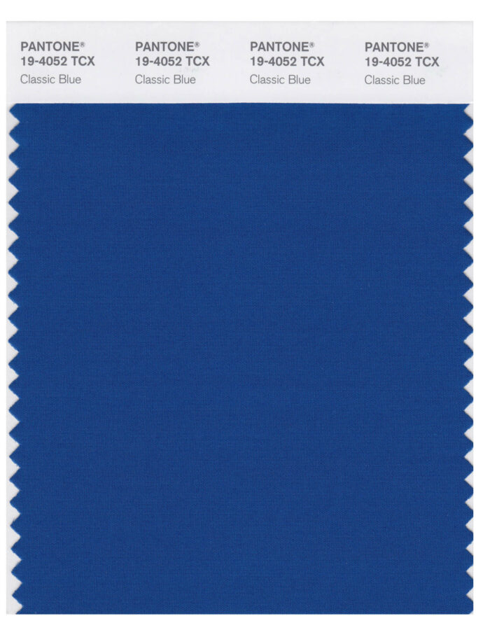 Pantone classic blue color of the year swatch